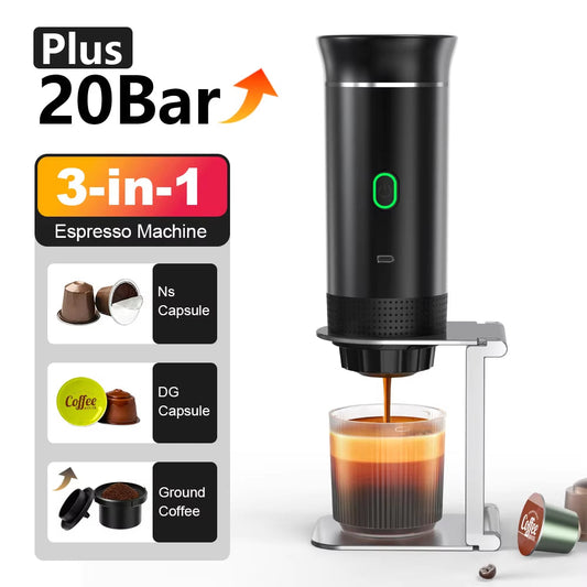 Wireless Electric Portable 3-in-1 Espresso Coffee Machine