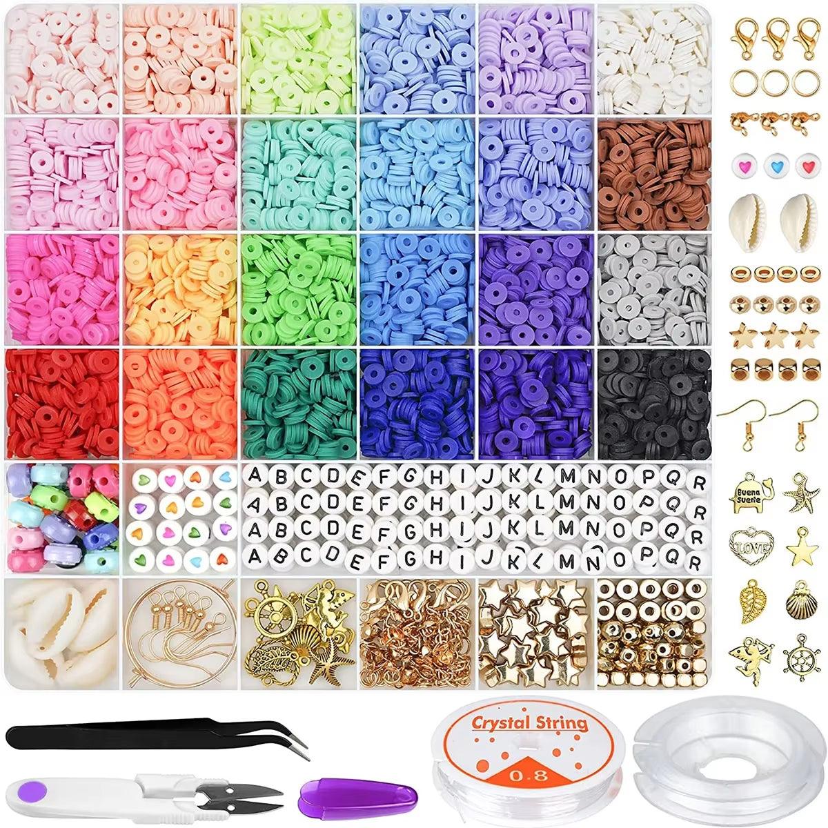 14,400-piece assorted polymer beads kit