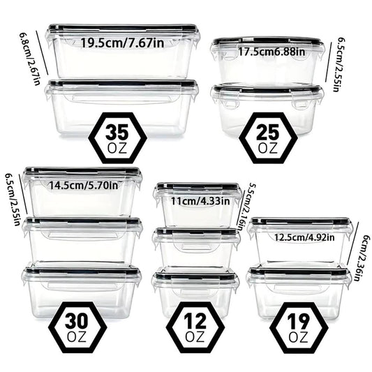 Kitchen Food Containers 12-piece Set