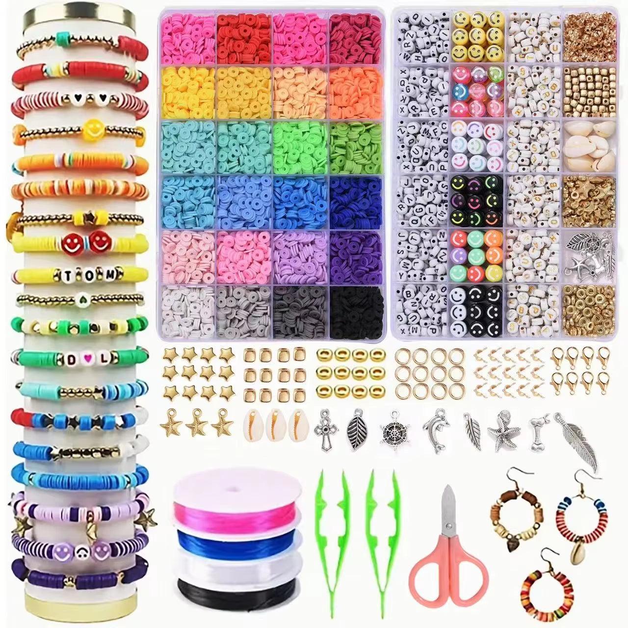 14,400-piece assorted polymer beads kit