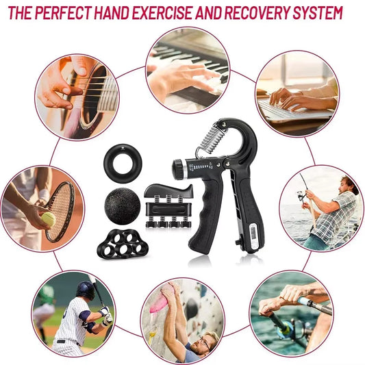 Adjustable Hand Grip Strength Trainer Set