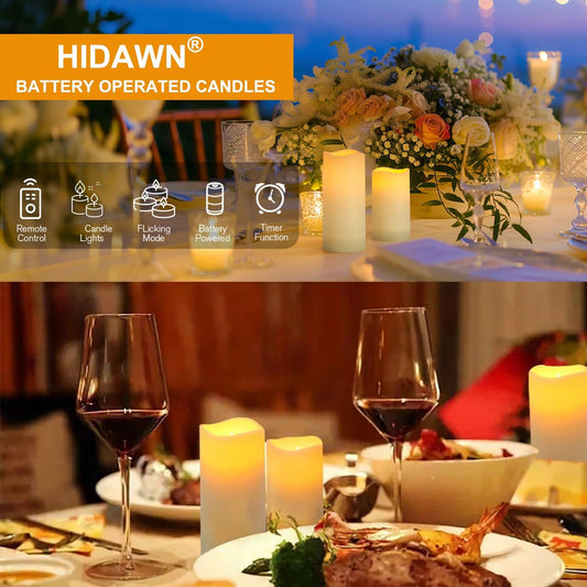 Flameless Pillar LED Candles