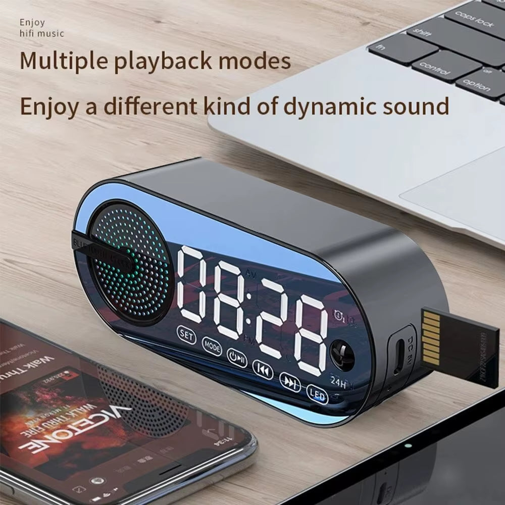 Quiet Wireless Bluetooth Speaker Alarm Clock