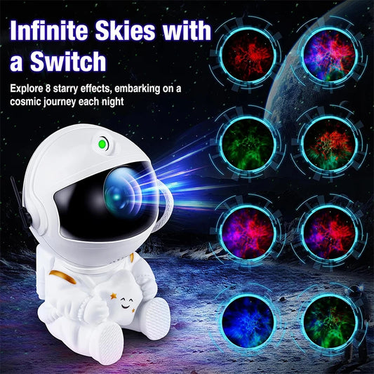 Galaxy Star Astronaut Projector LED Night Light