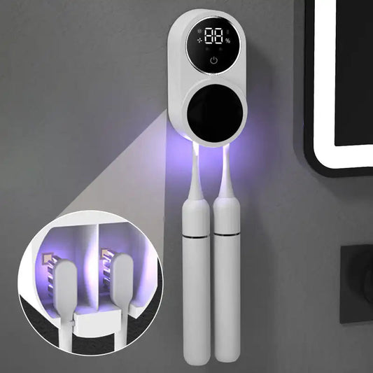 Wall Mounted Smart Toothbrush Holder and Cleaner
