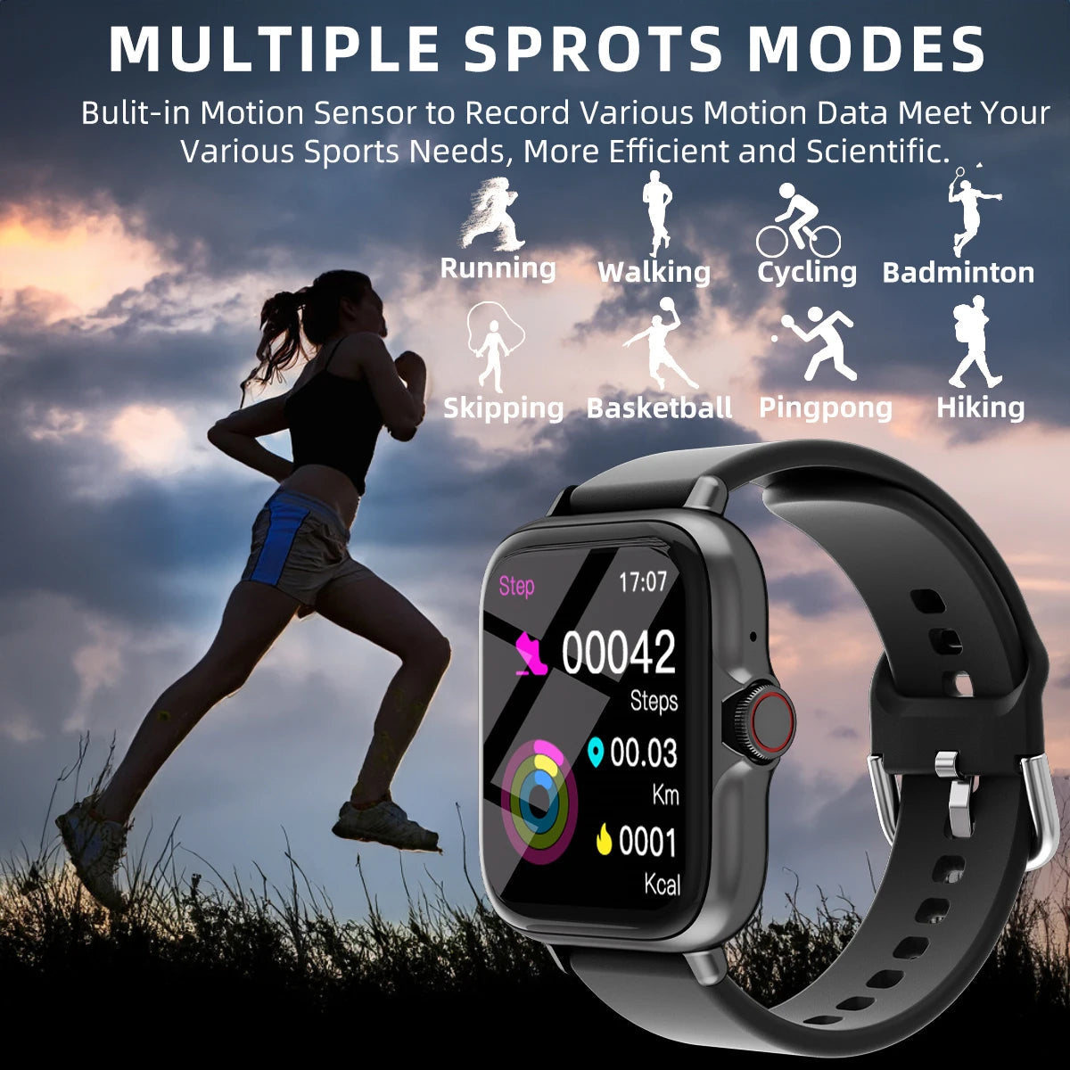 Universal 1.83 inch HD Screen Smart Watch