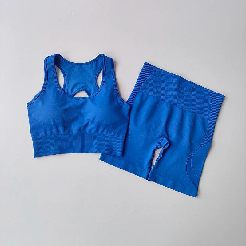 2 PCS Women Seamless Yoga Set