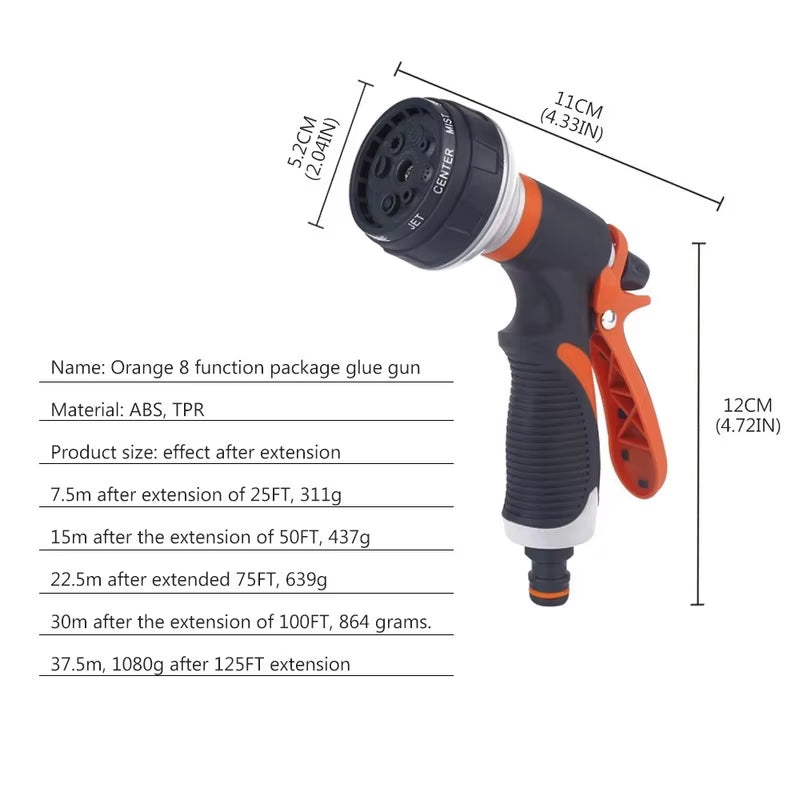 Adjustable High Power Pressure Garden Hose