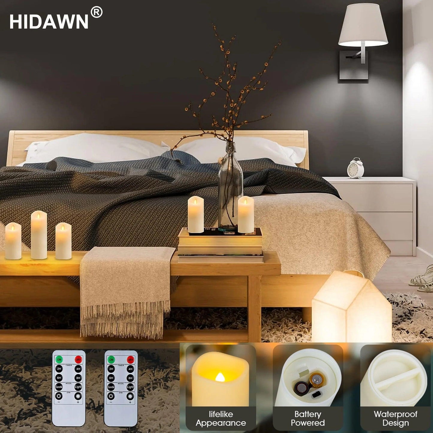 Flameless Pillar LED Candles