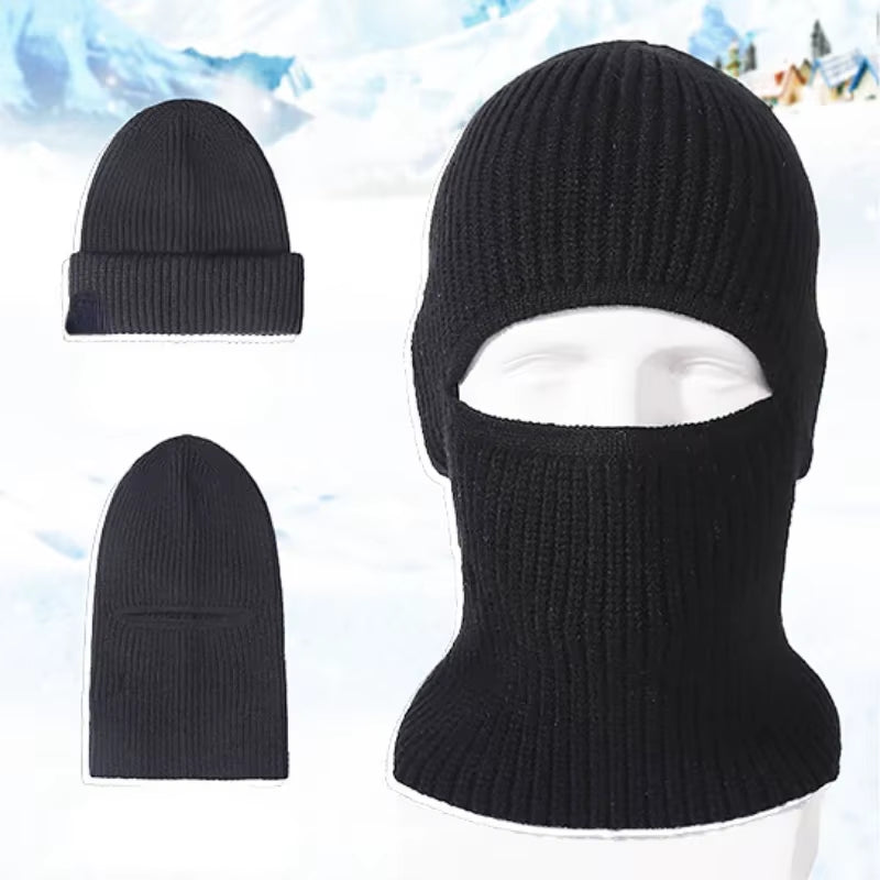Unisex Winter 2 in1 Mask Beanie