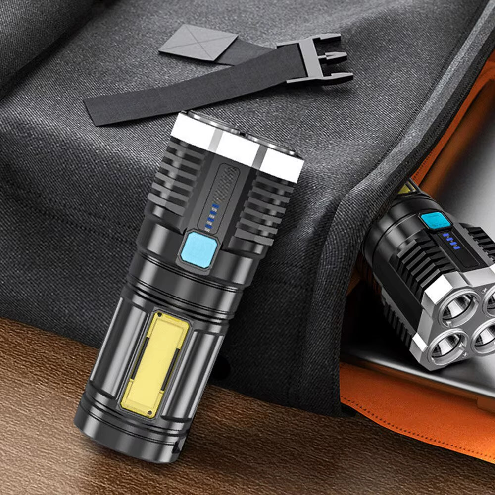 High Power LED Flashlight with 4 Lamp Beads