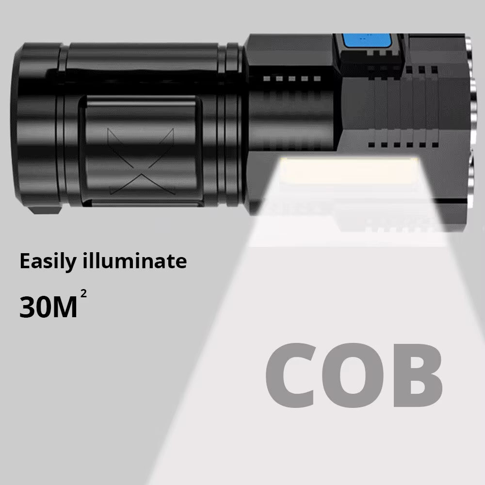 High Power LED Flashlight with 4 Lamp Beads