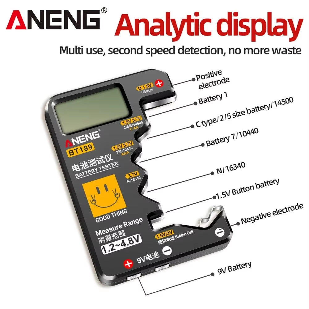 LCD Display Battery Tester