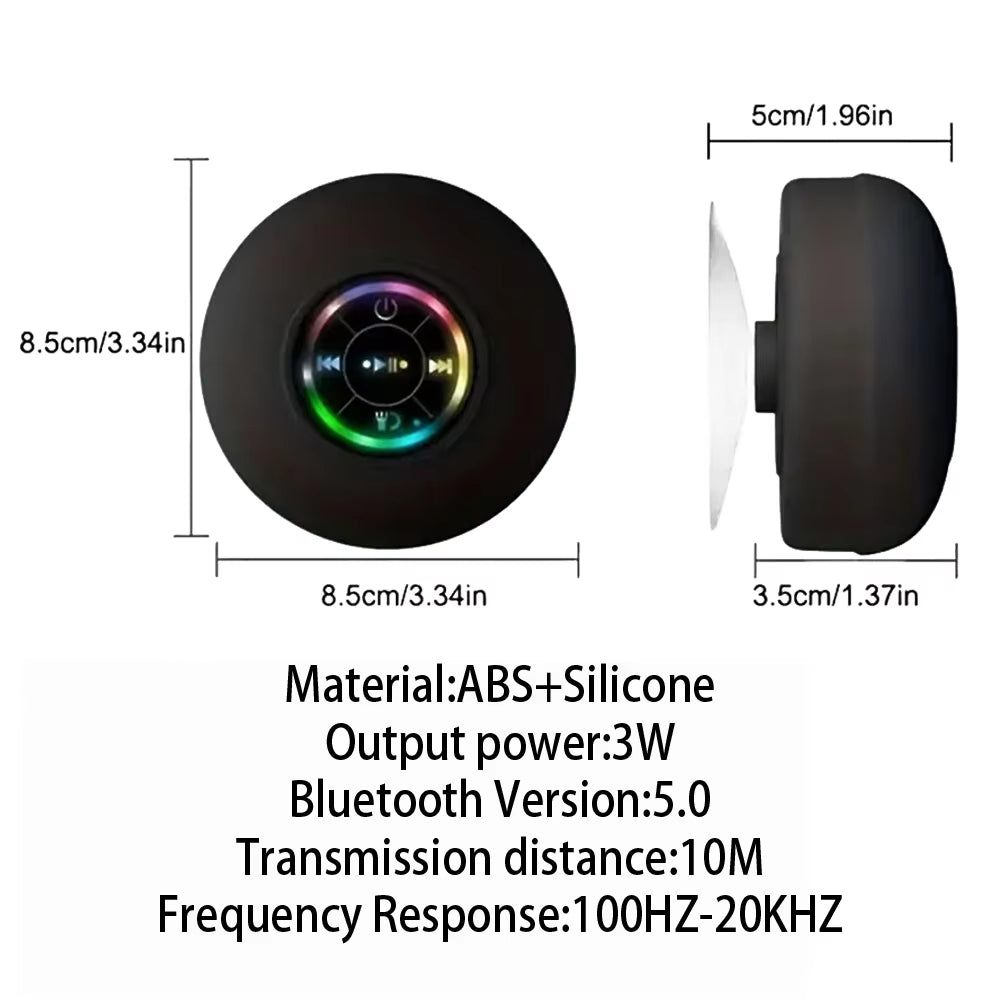 Portable Waterproof Bluetooth Shower Speaker