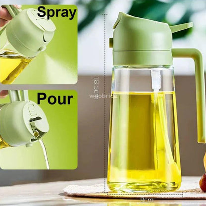 2 in 1 Oil Spray Dispenser Bottle