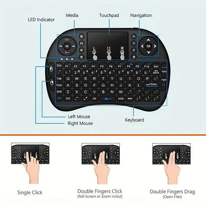 I8 2.4G Mini Wireless Touchpad Keyboard