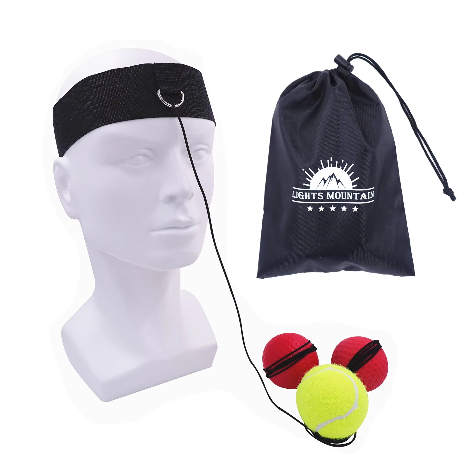 Boxing Reflex 3 Difficulty Level Balls with Adjustable Headband