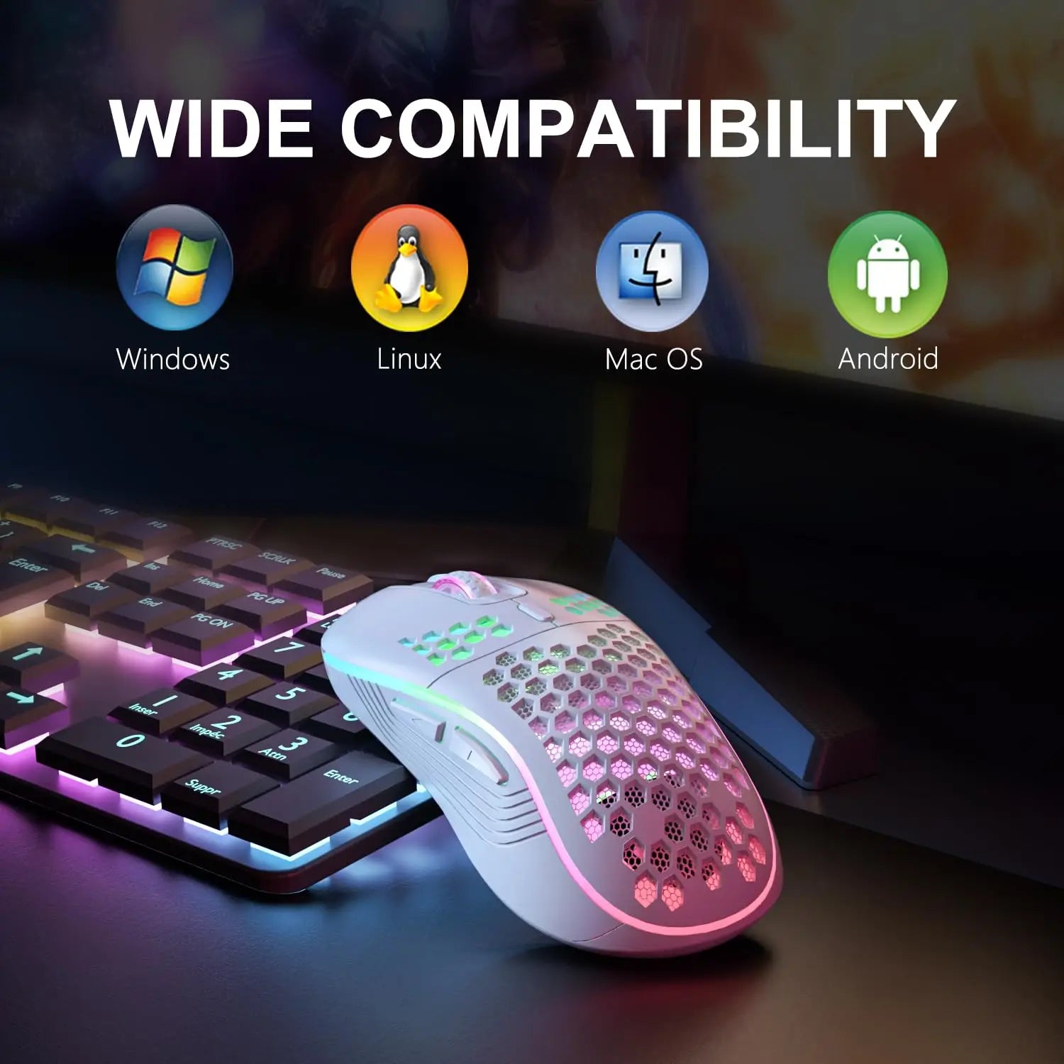 2.4G Wireless Gaming RGB Lighting Mouse