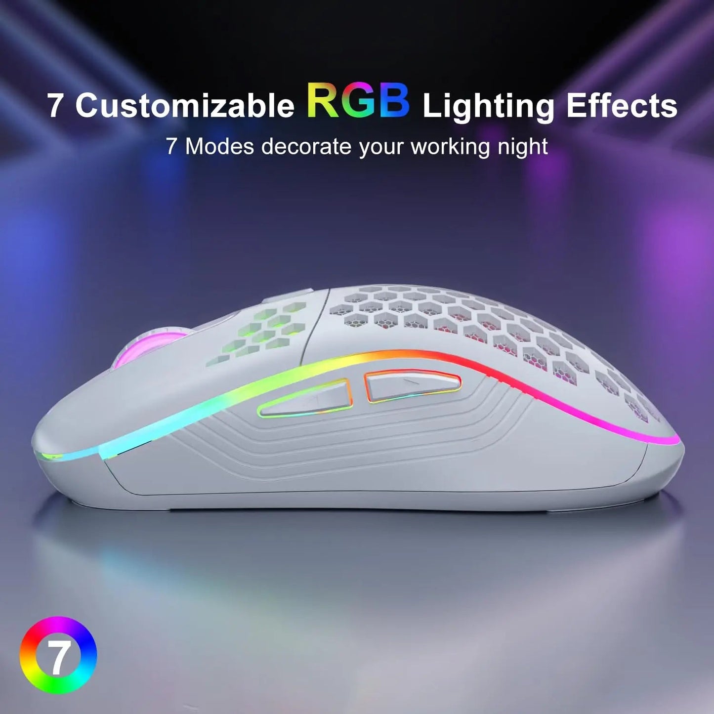 2.4G Wireless Gaming RGB Lighting Mouse
