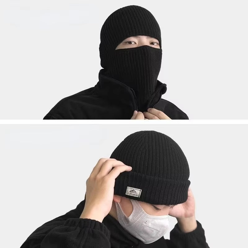 Unisex Winter 2 in1 Mask Beanie