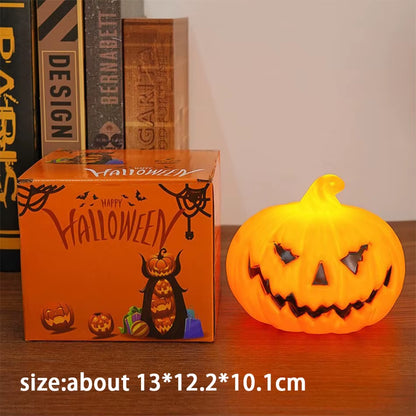 Halloween Pumpkin Candle Light Skull Ghost Face Lantern