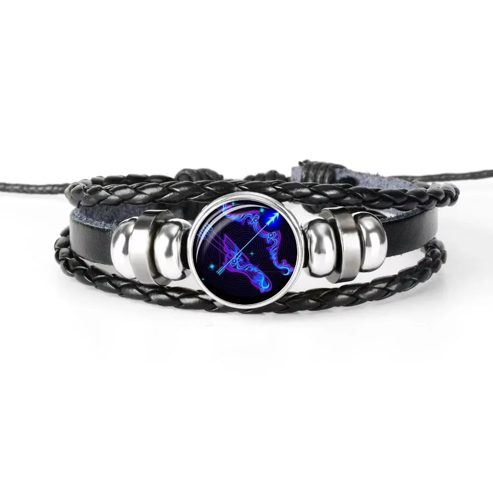 Zodiac Sign Charm Luminous Bracelets