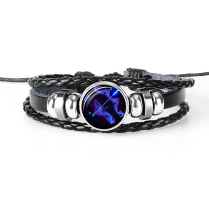 Zodiac Sign Charm Luminous Bracelets