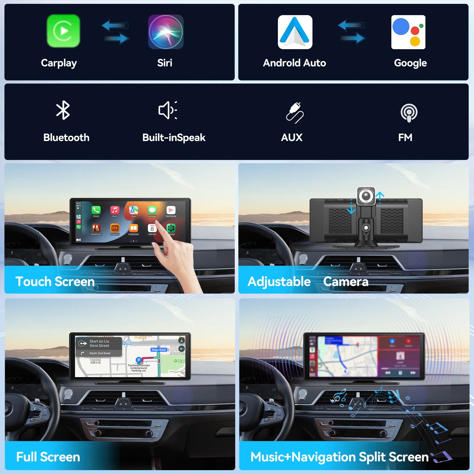 Universal Portable Wireless Car Screen