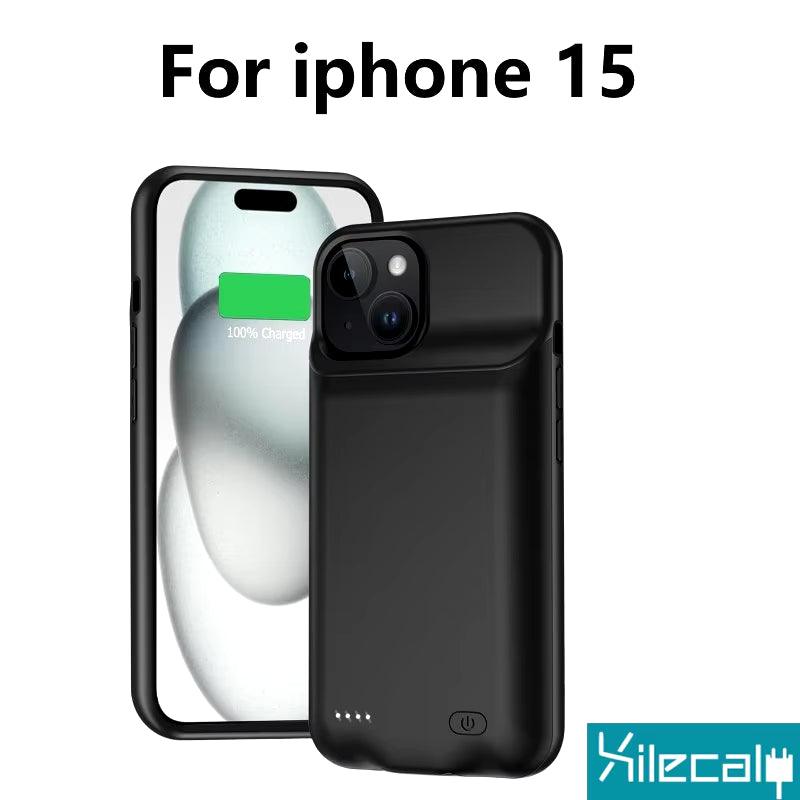 Xilecaly Battery Case for Iphone 15 Pro Max 13 14 Pro 12 Mini Power Bank Charging Power Case for Iphone XS Max XR 7 8 plus SE2 3