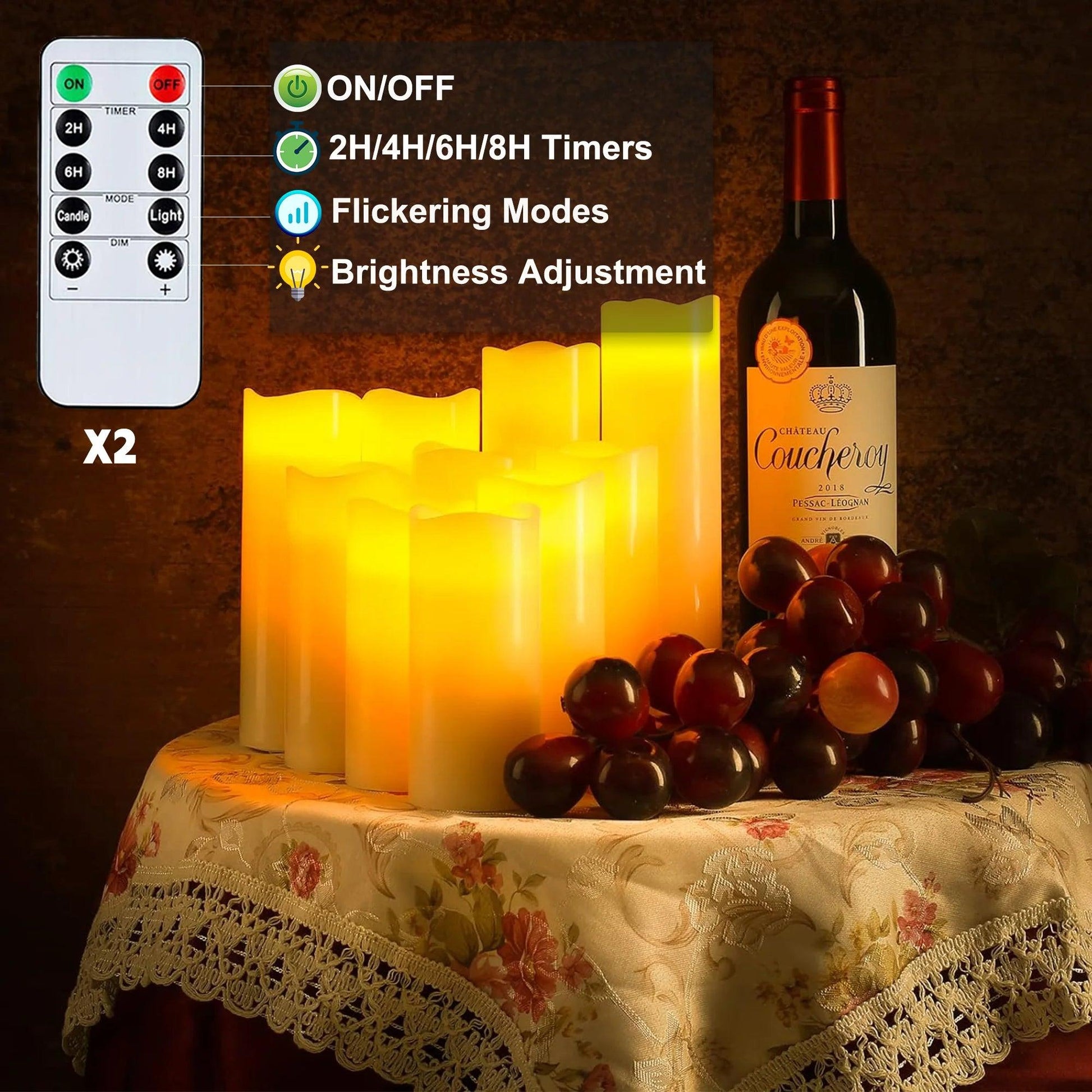 Flameless Pillar LED Candles