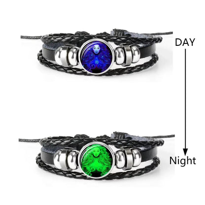Zodiac Sign Charm Luminous Bracelets