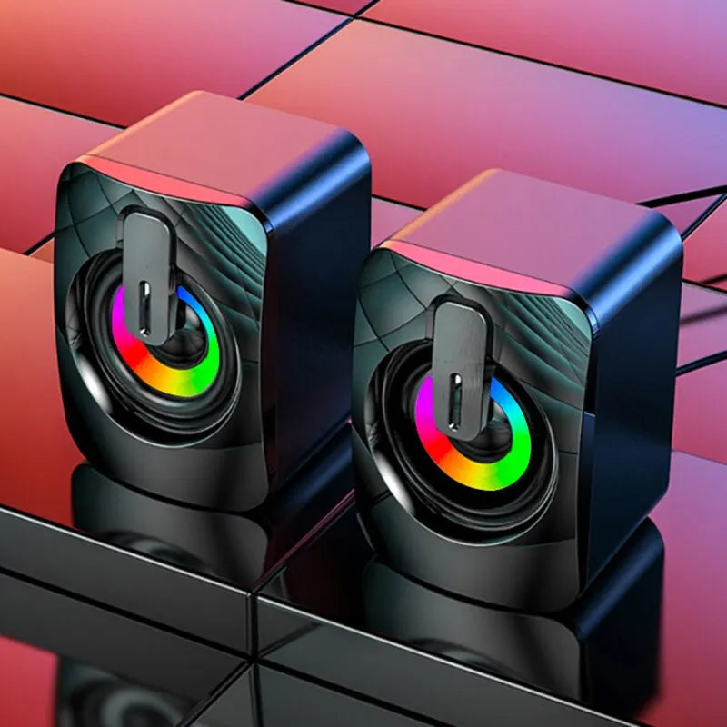 Computer Speakers PC Sound Box with LED Light