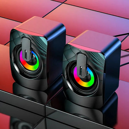 Computer Speakers PC Sound Box with LED Light
