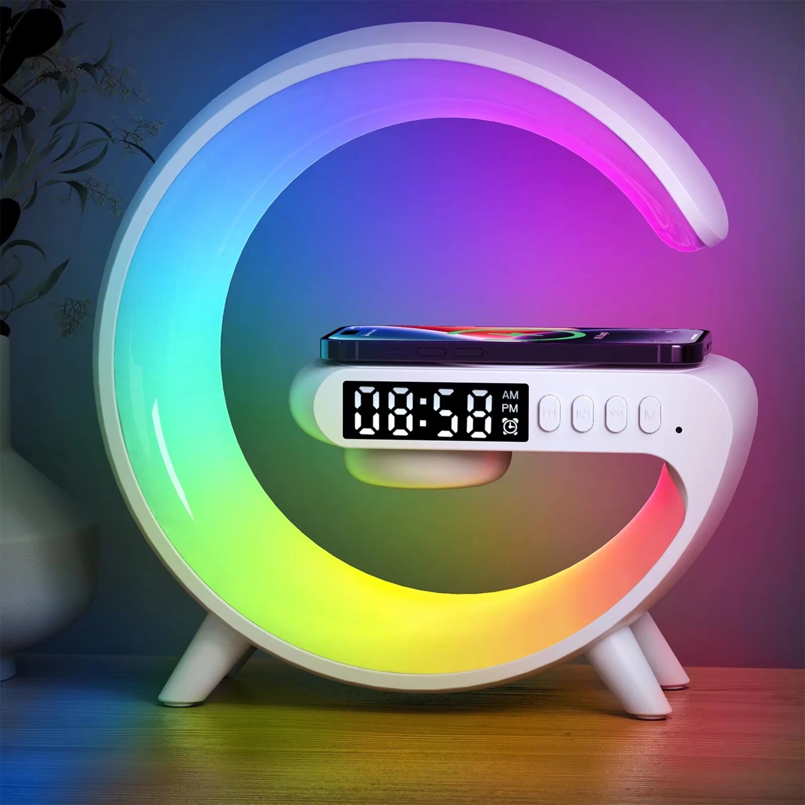 LED Smart Wake up Light/RGB Night Light with Wireless Speaker