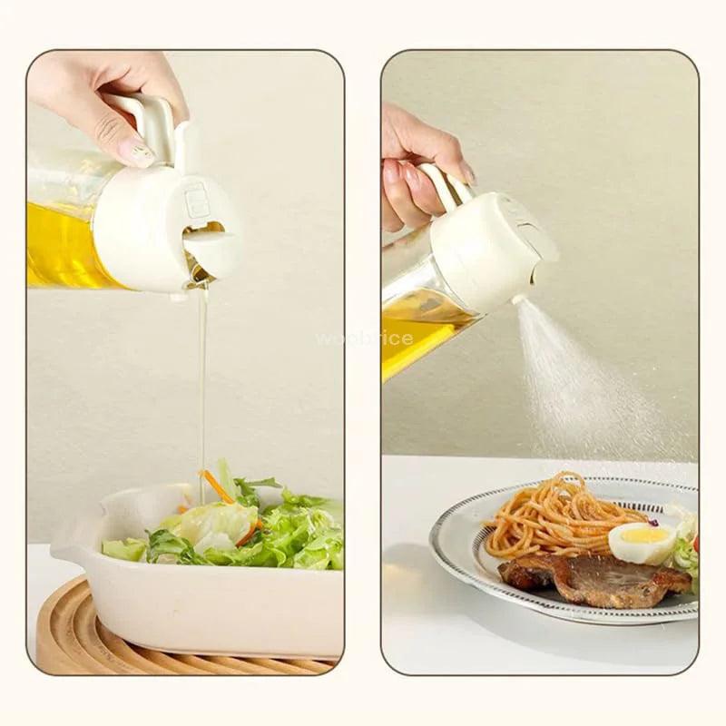 2 in 1 Oil Spray Dispenser Bottle
