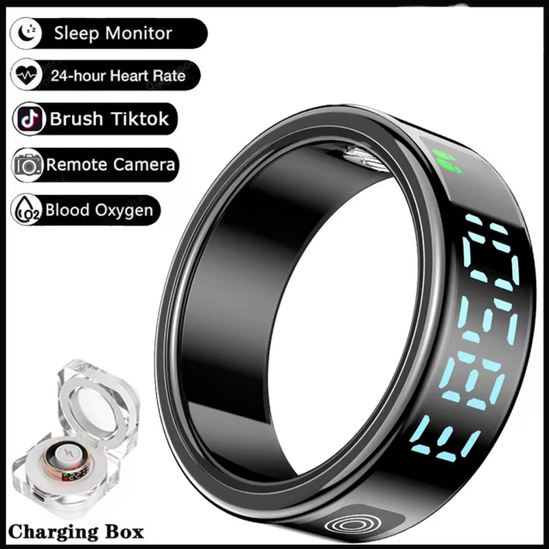 Unisex Smart Ring with Display Screen