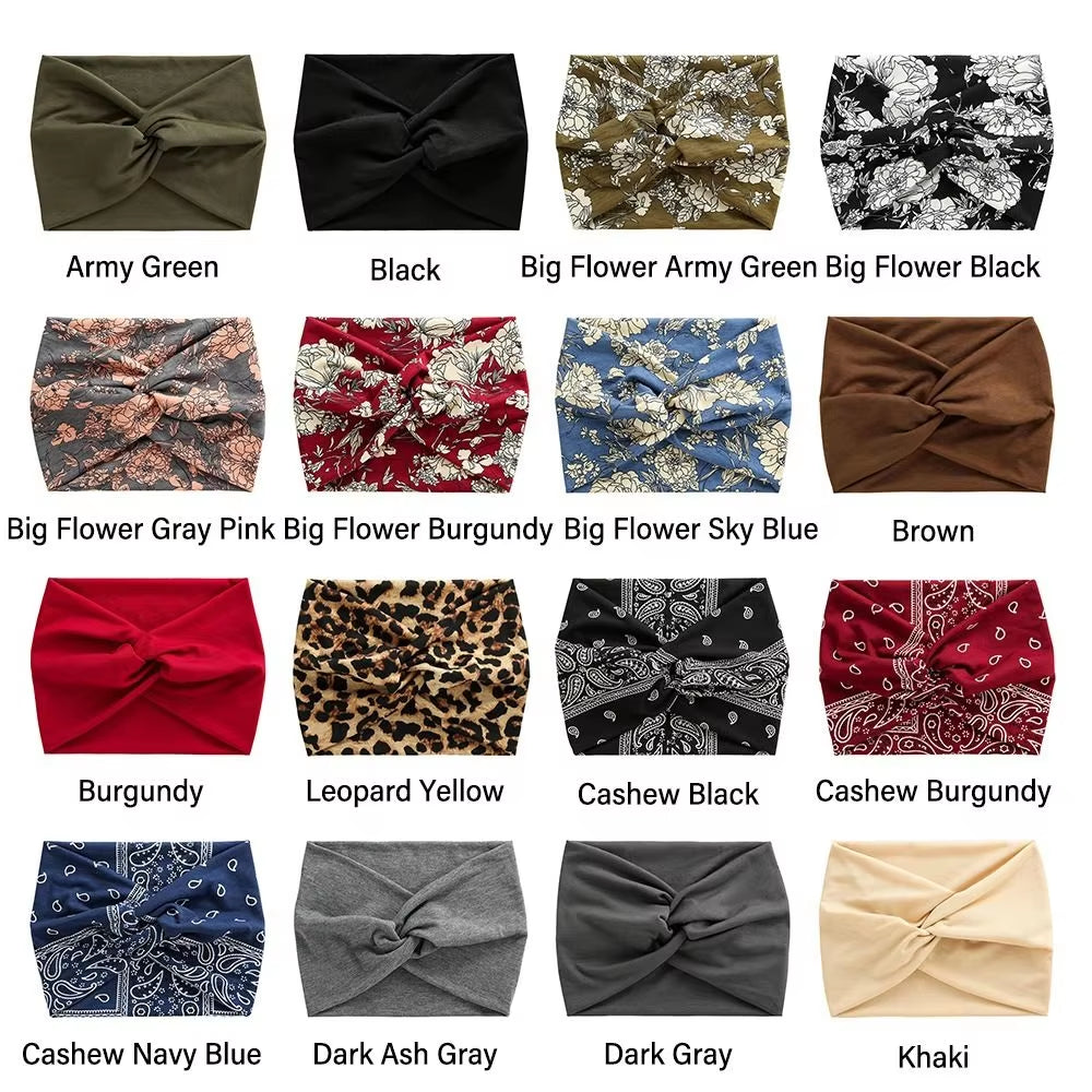 Women Wide Turban Hair Accessory Headbands