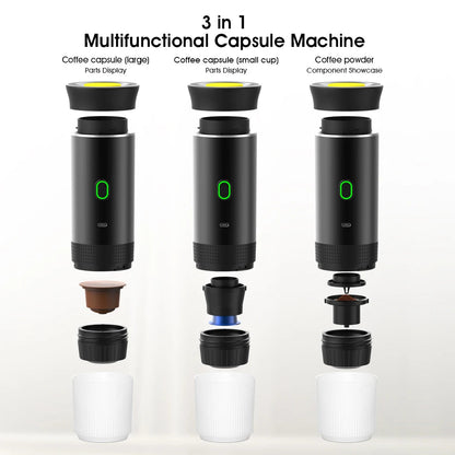 Wireless Electric Portable 3-in-1 Espresso Coffee Machine