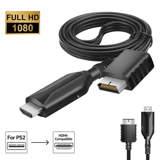 HDMI-Compatible Converter Adapter Supports for PS2/PS1