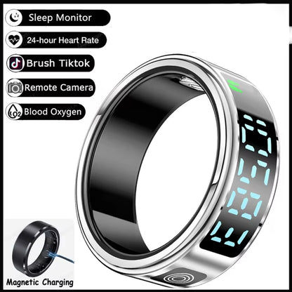 Unisex Smart Ring with Display Screen