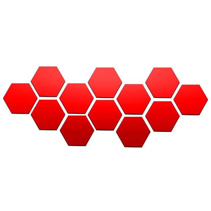 3D Hexagon Mirror Wall Sticker