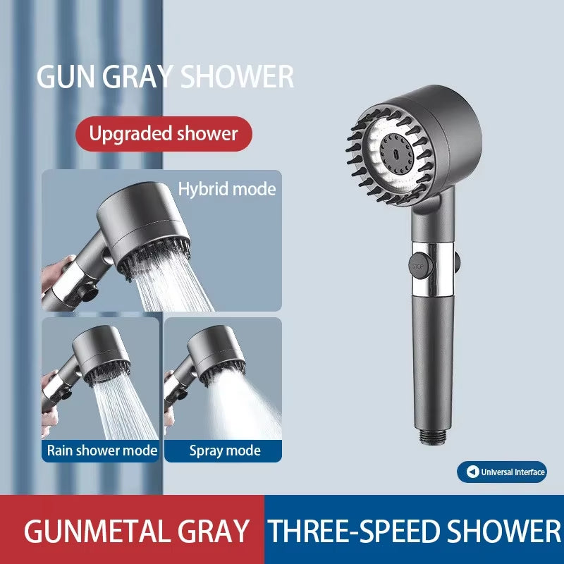 High Pressurized Filter 3-Mode Shower Head