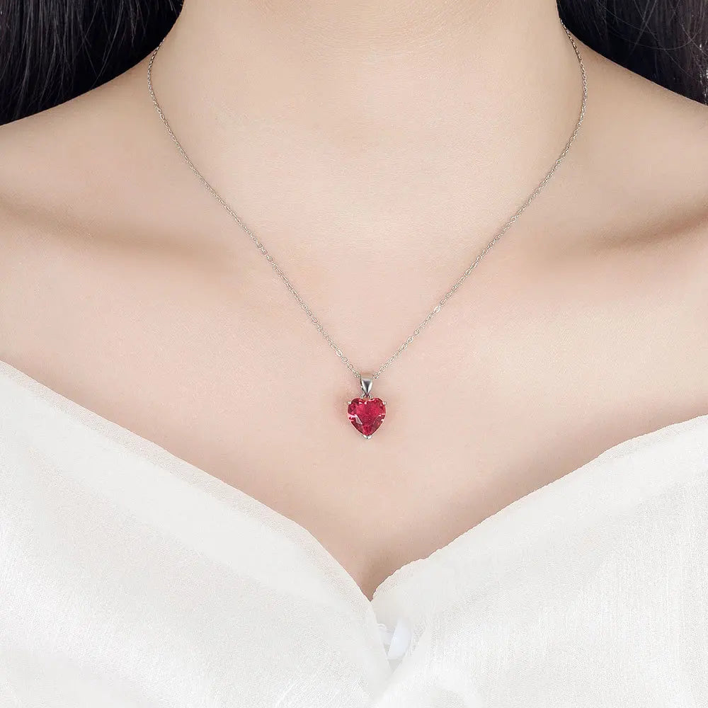 Women Sterling Silver Jewelry Heart Sets