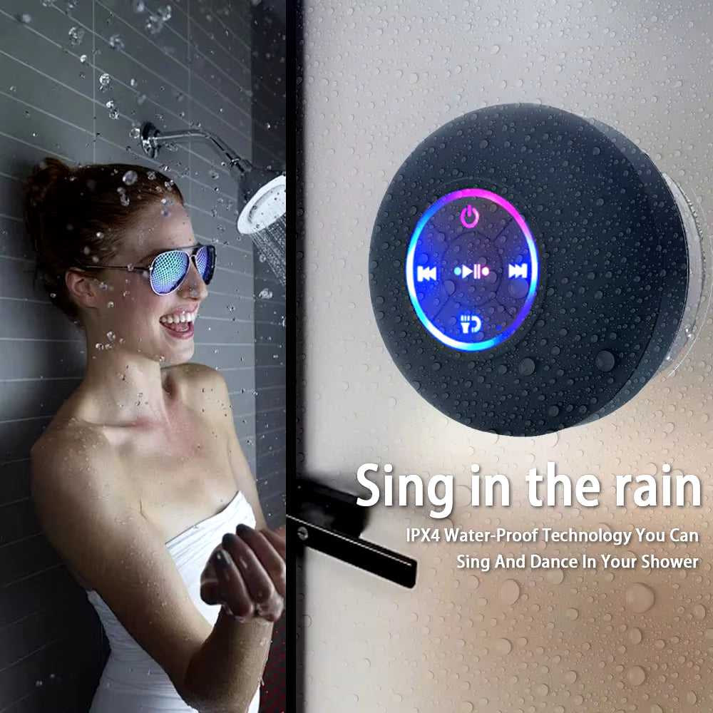 Portable Waterproof Bluetooth Shower Speaker