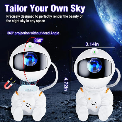 銀河星太空人投影式LED小夜燈