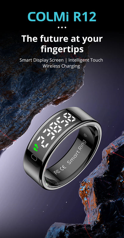 Unisex Smart Ring with Display Screen