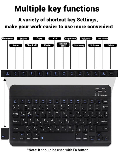 Bluetooth Wireless Keyboard Mouse for IOS Android Windows