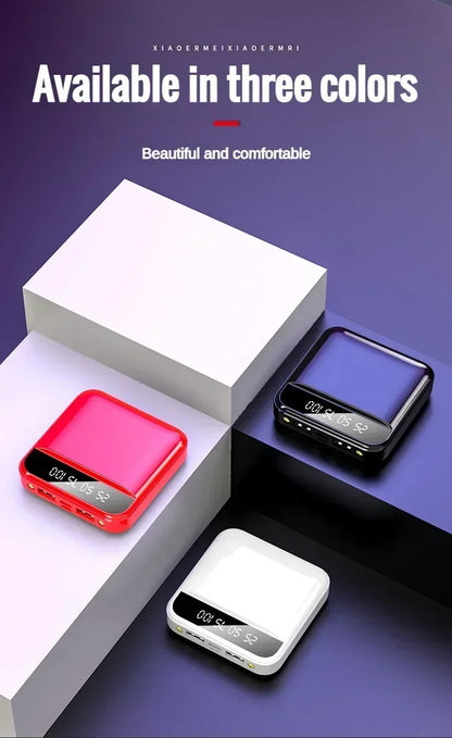 鏡面LED數位螢幕行動電源充電器