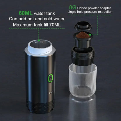 Wireless Electric Portable 3-in-1 Espresso Coffee Machine
