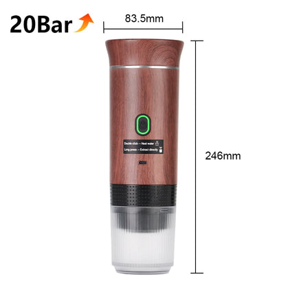 Wireless Electric Portable 3-in-1 Espresso Coffee Machine